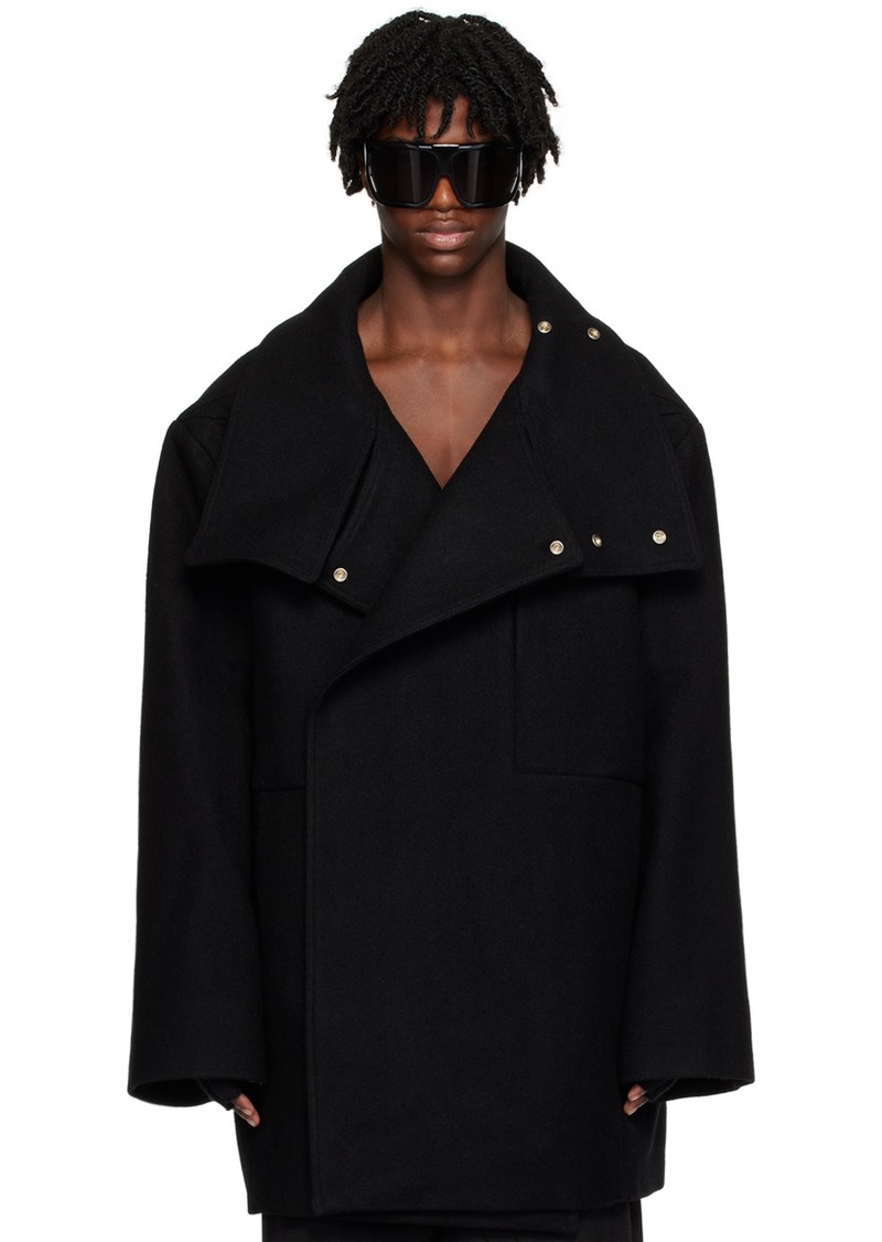 Rick Owens Black Caban Jacket