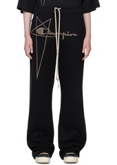 Rick Owens Black Champion Edition Dietrich Lounge Pants