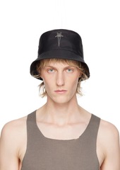 Rick Owens Black Champion Edition Gilligan Bucket Hat