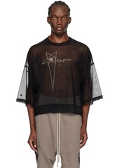 Rick Owens Black Champion Edition Tommy Cropped T-Shirt