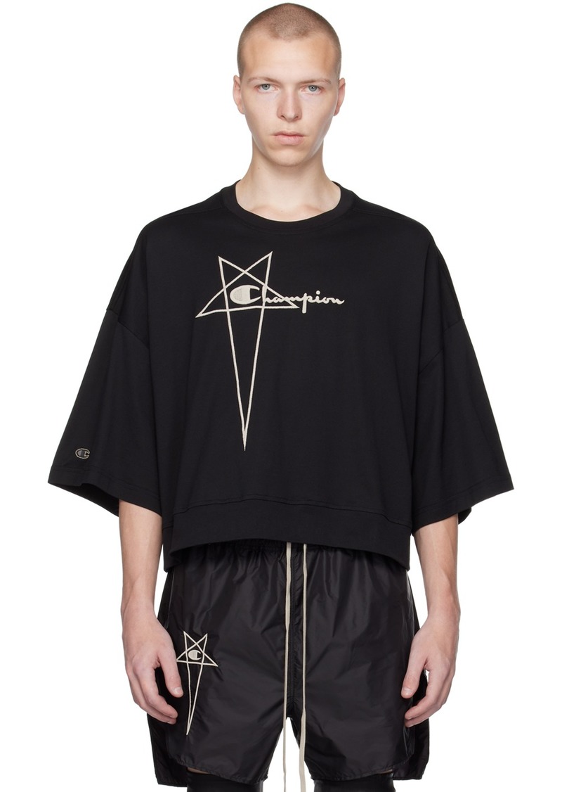 Rick Owens Black Champion Edition Tommy T-Shirt