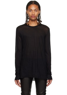 Rick Owens Black Edfu Basic Long Sleeve T-Shirt