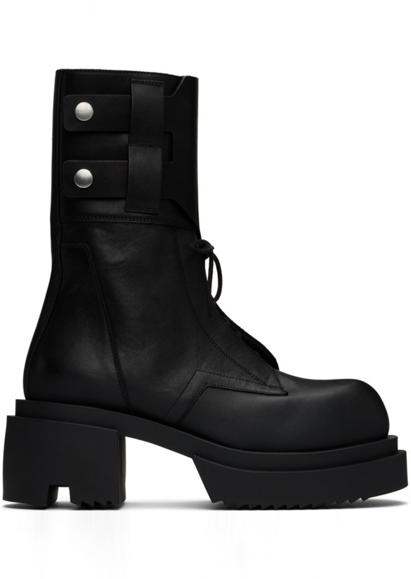 Rick Owens Black Field Bogun Boots