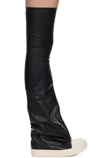 Rick Owens Black Flared Boots