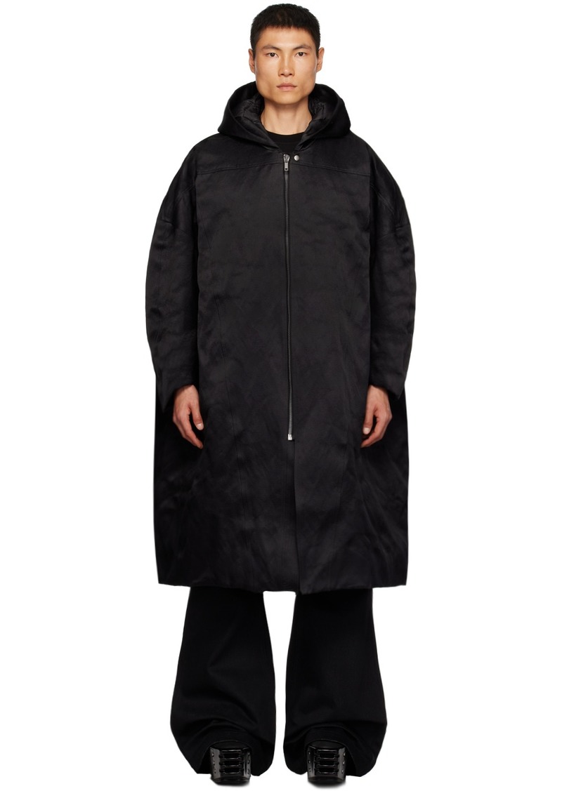 Rick Owens Black Jumbo Peter Coat