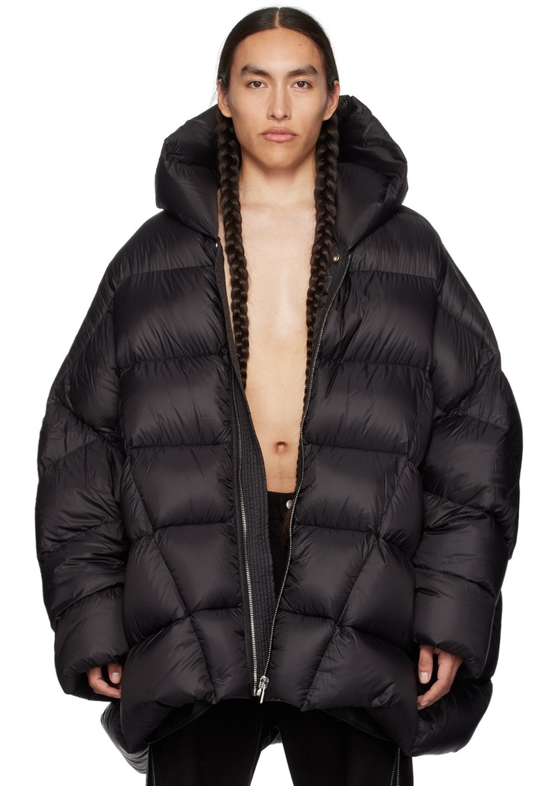 Rick Owens Black Jumbo Peter Down Jacket