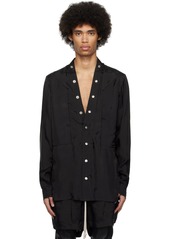 Rick Owens Black Larry Fogpocket Shirt