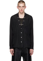 Rick Owens Black Larry Fogpocket Shirt