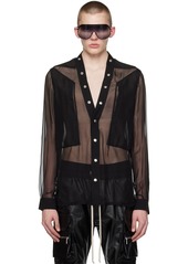 Rick Owens Black Larry Fogpocket Shirt