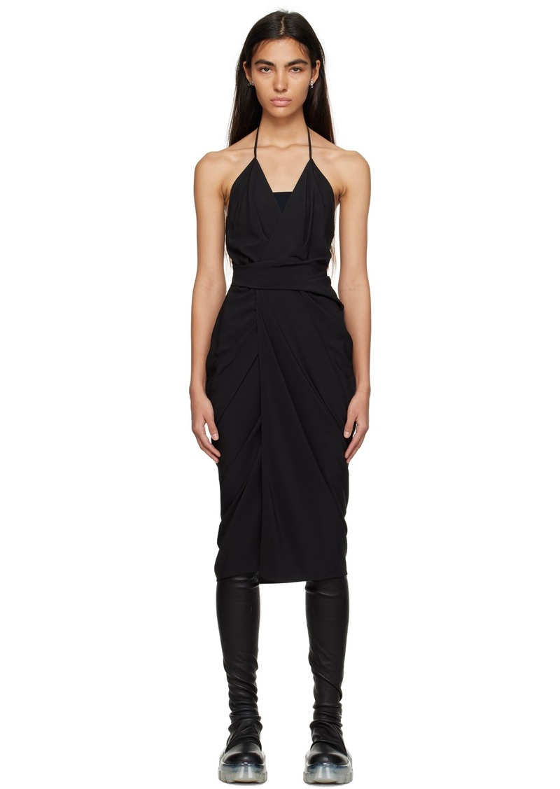 Rick Owens Black Laura Midi Dress