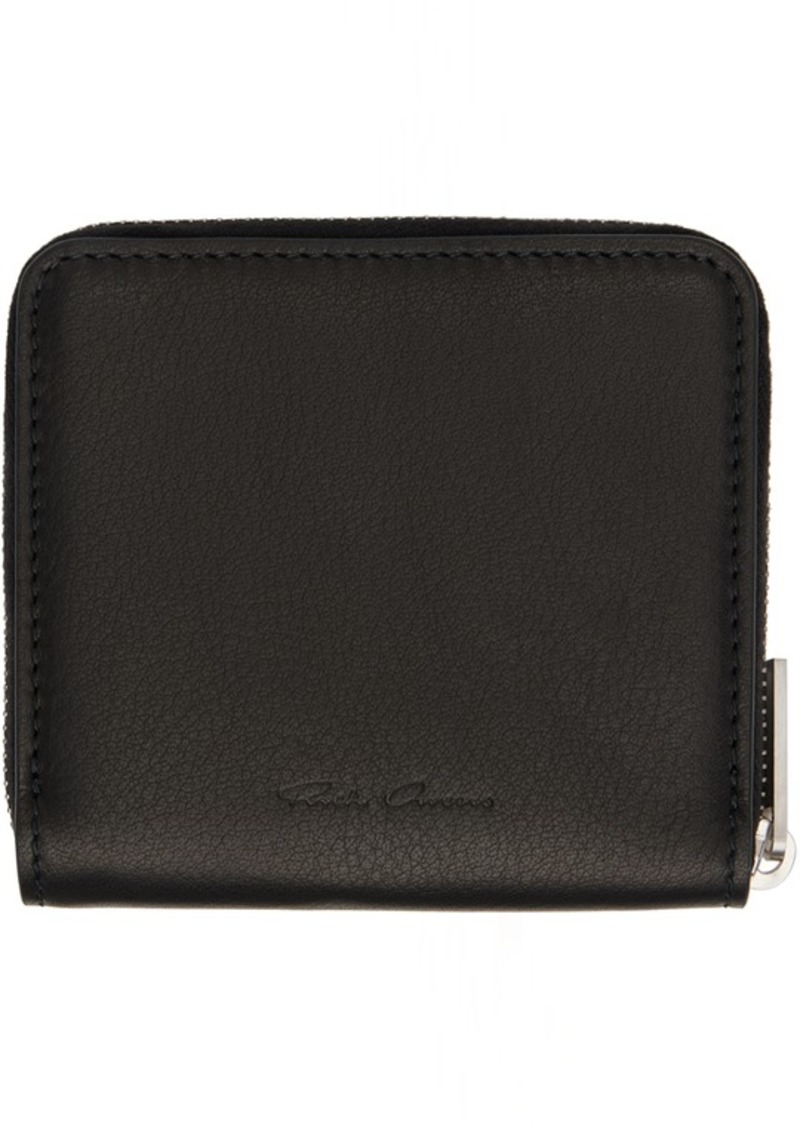 Rick Owens Black Lido Zipped Wallet