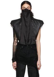 Rick Owens Black Long Face Mask