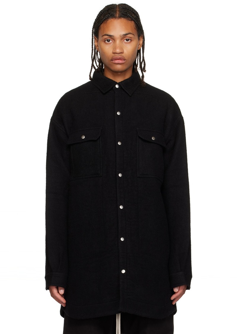 Rick Owens Black Luxor Oversized Jacket