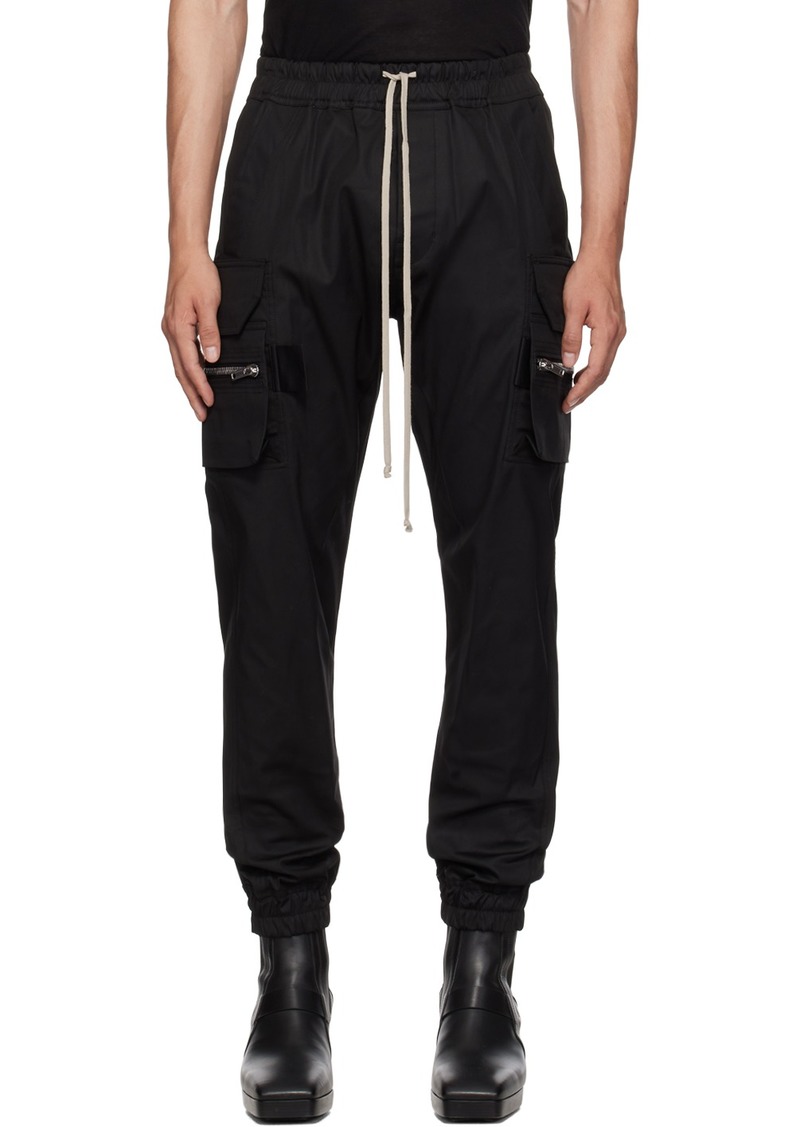 Rick Owens Black Mastodon Cargo Pants