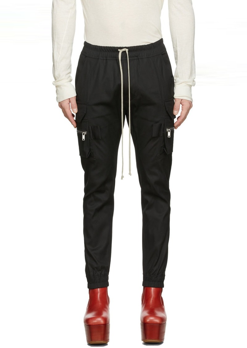 Rick Owens Black Mastodon Cargo Pants