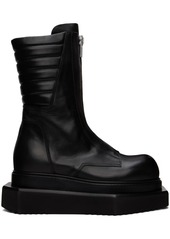 Rick Owens Black Moto Turbo Cyclops Boots