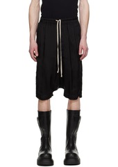 Rick Owens Black Pods Shorts