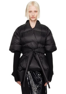 Rick Owens Black Porterville Batwing Down Jacket