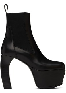 Rick Owens Black Porterville Beatle Banana Boots