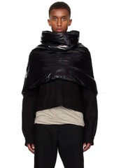 Rick Owens Black Porterville Cowl Scarf