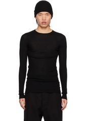 Rick Owens Black Porterville Crewneck Sweater