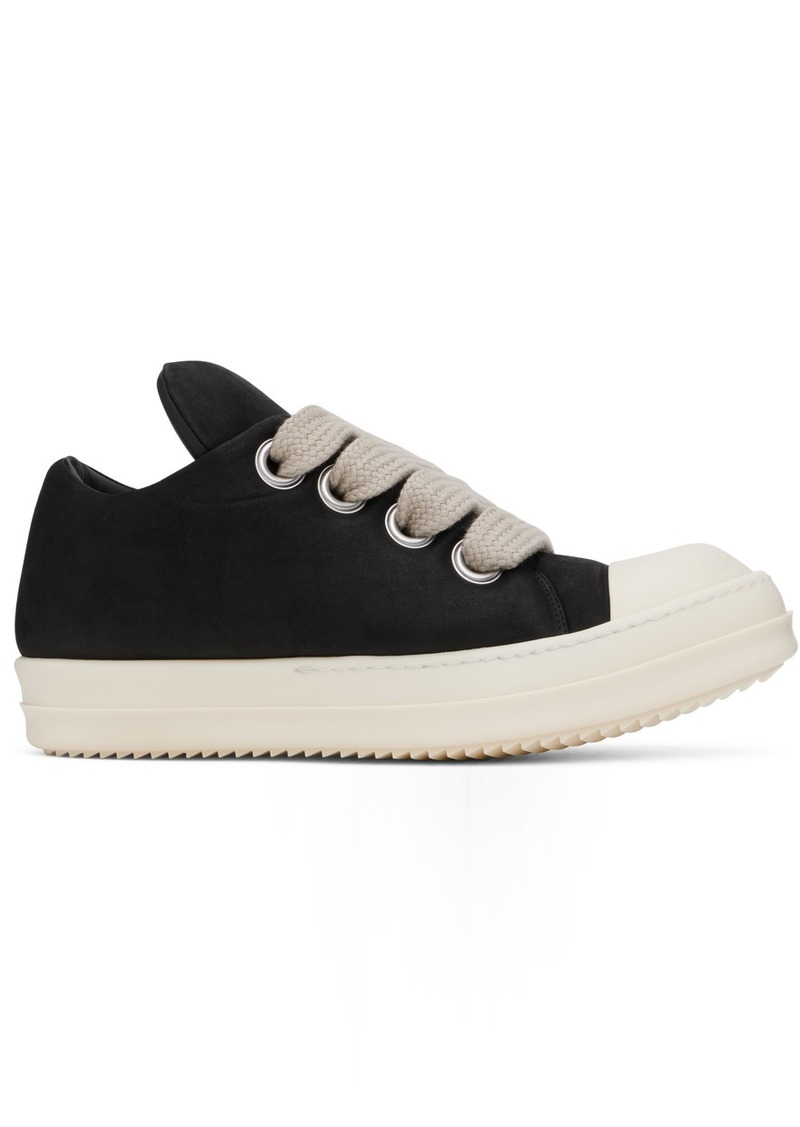 Rick Owens Black Porterville Jumbolaced Padded Low Sneakers