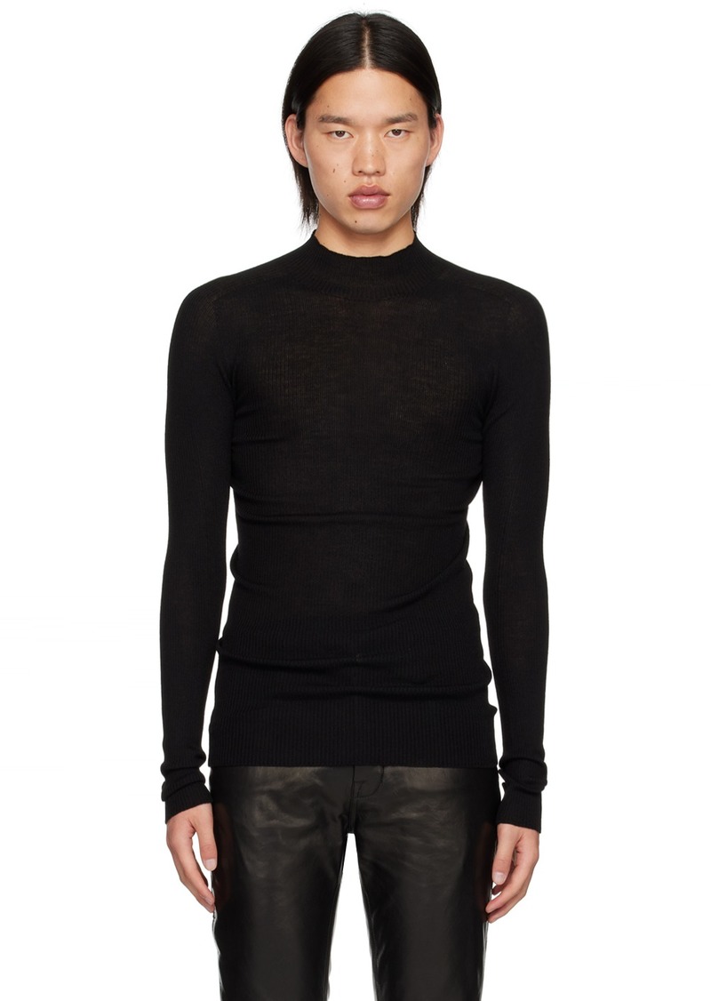 Rick Owens Black Porterville Level Lupetto Sweater