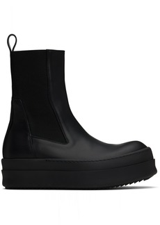 Rick Owens Black Porterville Mega Bumper Beatle Chelsea Boots