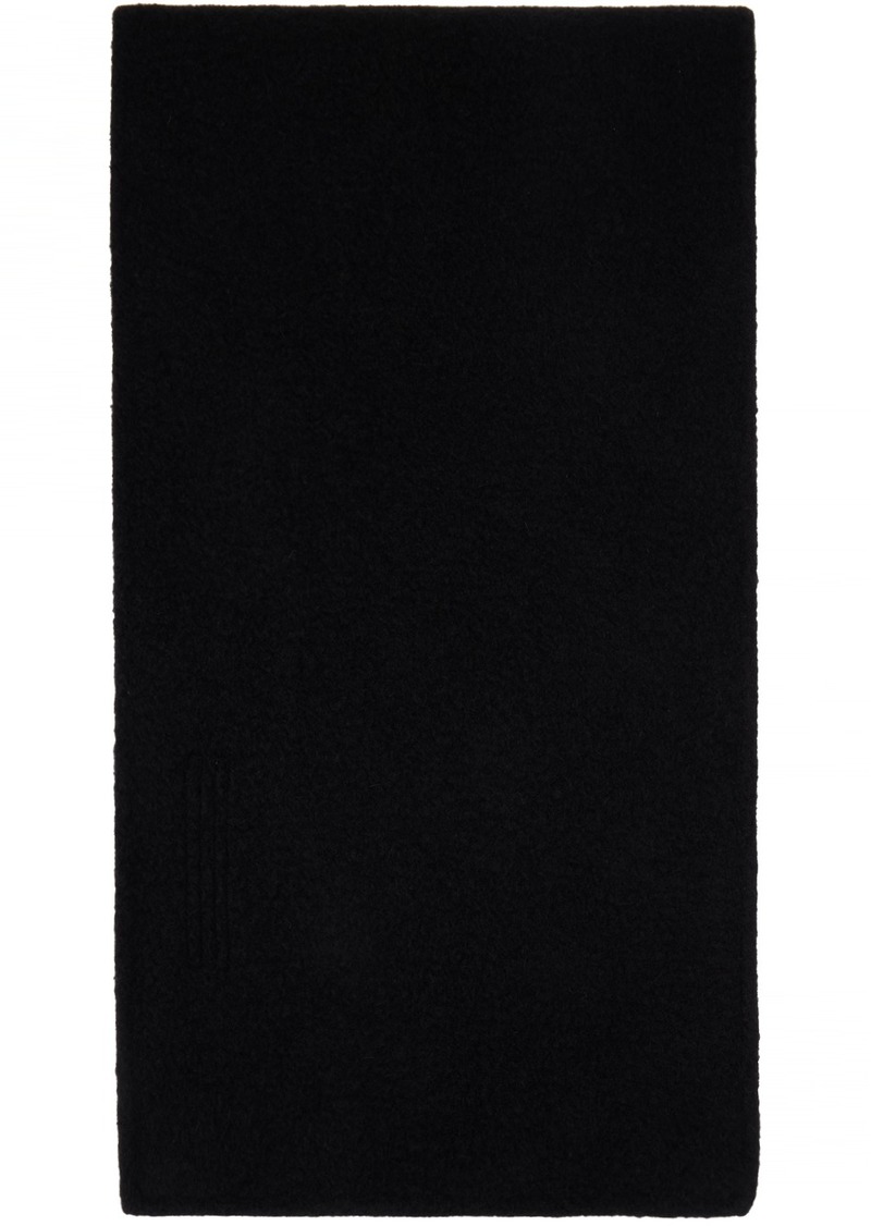 Rick Owens Black Porterville Scarf