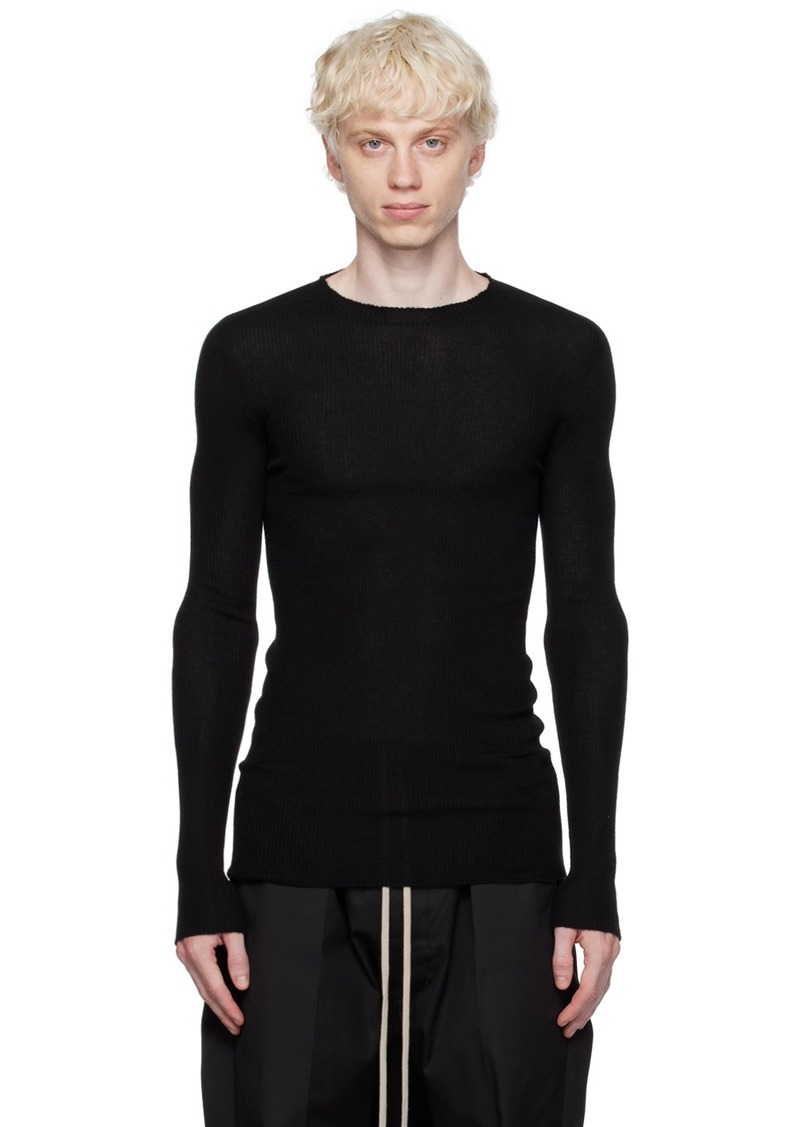 Rick Owens Black Rib Sweater