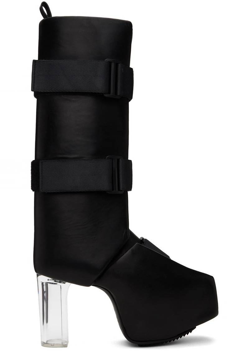 Rick Owens Black Splint Platform Boots