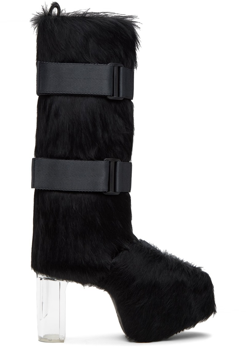 Rick Owens Black Splint Platforms 45 Boots