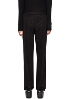 Rick Owens Black Tailored Dietrich Trousers