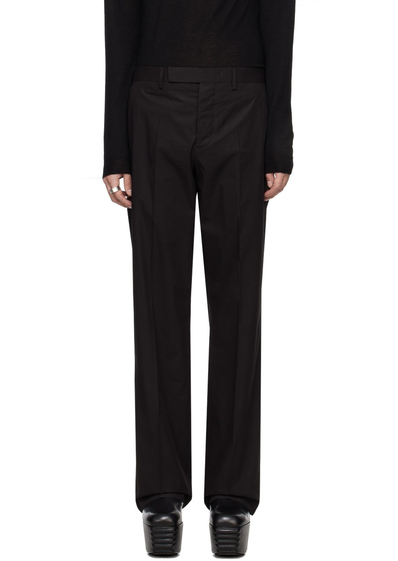 Rick Owens Black Tailored Dietrich Trousers