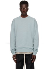 Rick Owens Blue Porterville Crewneck Sweater