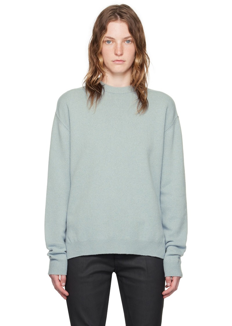 Rick Owens Blue Porterville Crewneck Sweater