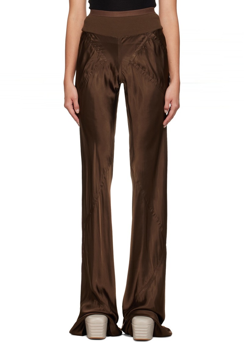 Rick Owens Brown Bias Trousers