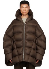 Rick Owens Brown Jumbo Peter Down Jacket