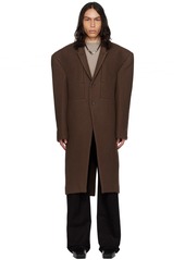 Rick Owens Brown Jumbo Tatlin Coat