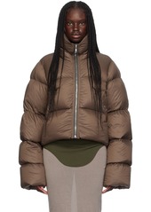 Rick Owens Brown Porterville Turtle Down Jacket