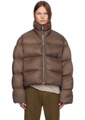 Rick Owens Brown Porterville Turtle Down Jacket