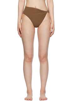 Rick Owens Brown Twist Bikini Bottoms