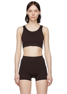 Rick Owens Burgundy Knit Active Bra