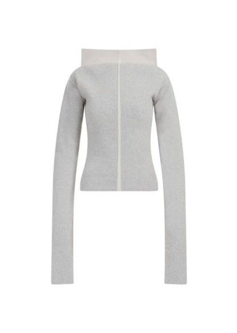 RICK OWENS  COWL PULLOVER SWEATER