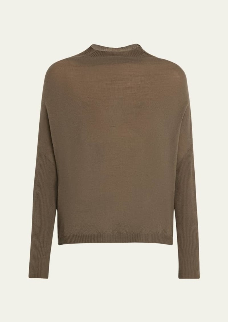 Rick Owens Crater Wool Loose Sweater