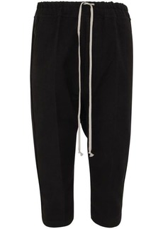 RICK OWENS DRAWSTRING CROPPED TROUSERS CLOTHING