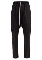 Rick Owens Drawstring-waist organic cotton-jersey trousers