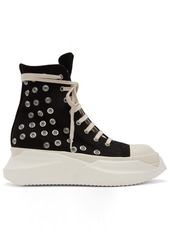 Rick Owens DRKSHDW Black Abstract Sneakers