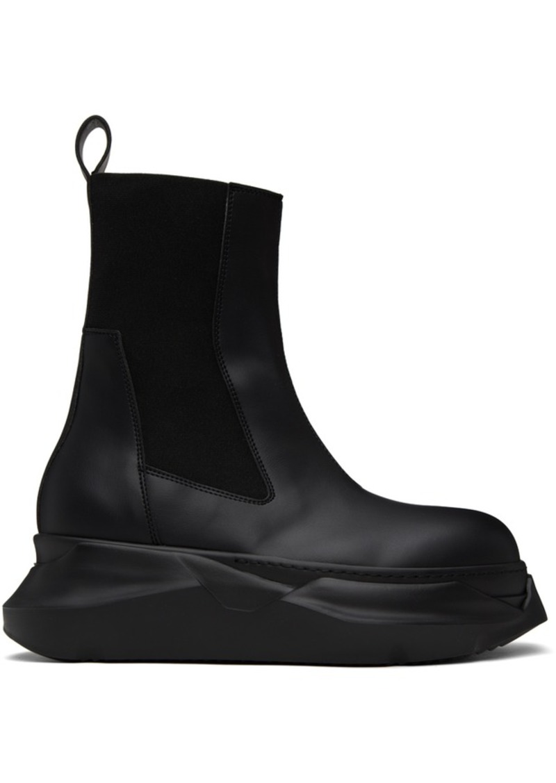 Rick Owens DRKSHDW Black Beatle Abstract Boots