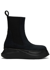 Rick Owens DRKSHDW Black Beatle Abstract Boots